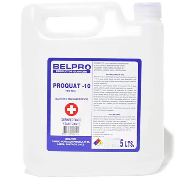 SANITISANTE PROQUAT-10 BELPRO 5 LITROS