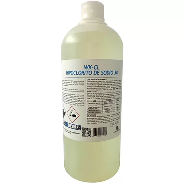 HIPOCLORITO DE SODIO 3% WINKLER 1 LT