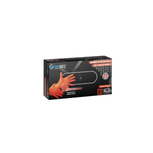 GUANTE NITRILO NARANJO TEXTURIZADO TOP SAFE (