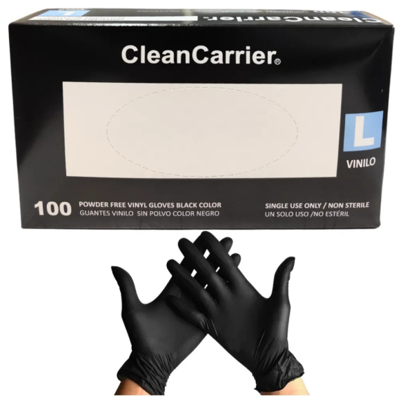 GUANTE NITRILO NEGRO SIN POLVO CLEANCARRIER