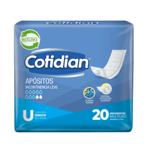 Apósito Cotidian Incontinencia Leve – 20 unidades