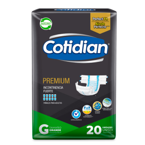 Pañal adulto Cotidian Premium – 20 unidades
