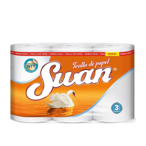 TOALLA SWAN DOBLE HOJA 12 MTS (PACK X3)