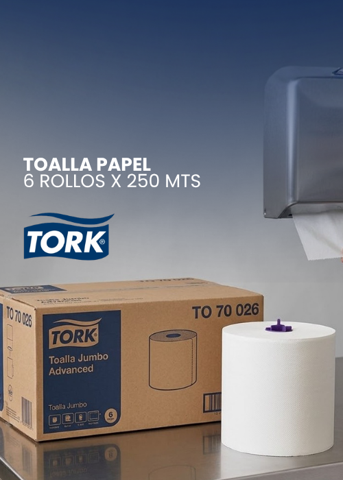 TOALLA PAPEL TORK ADVANCE SIMPLE 6 ROLLOS X 250 MTS